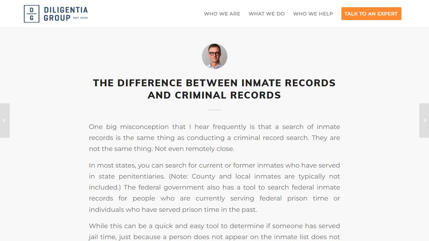 The Difference Between Inmate Records and Criminal Records